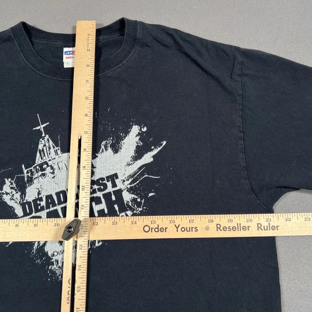 Deadliest Catch Discovery Channel T-Shirt Mens Size‎ L Graphic Tee Jerzees